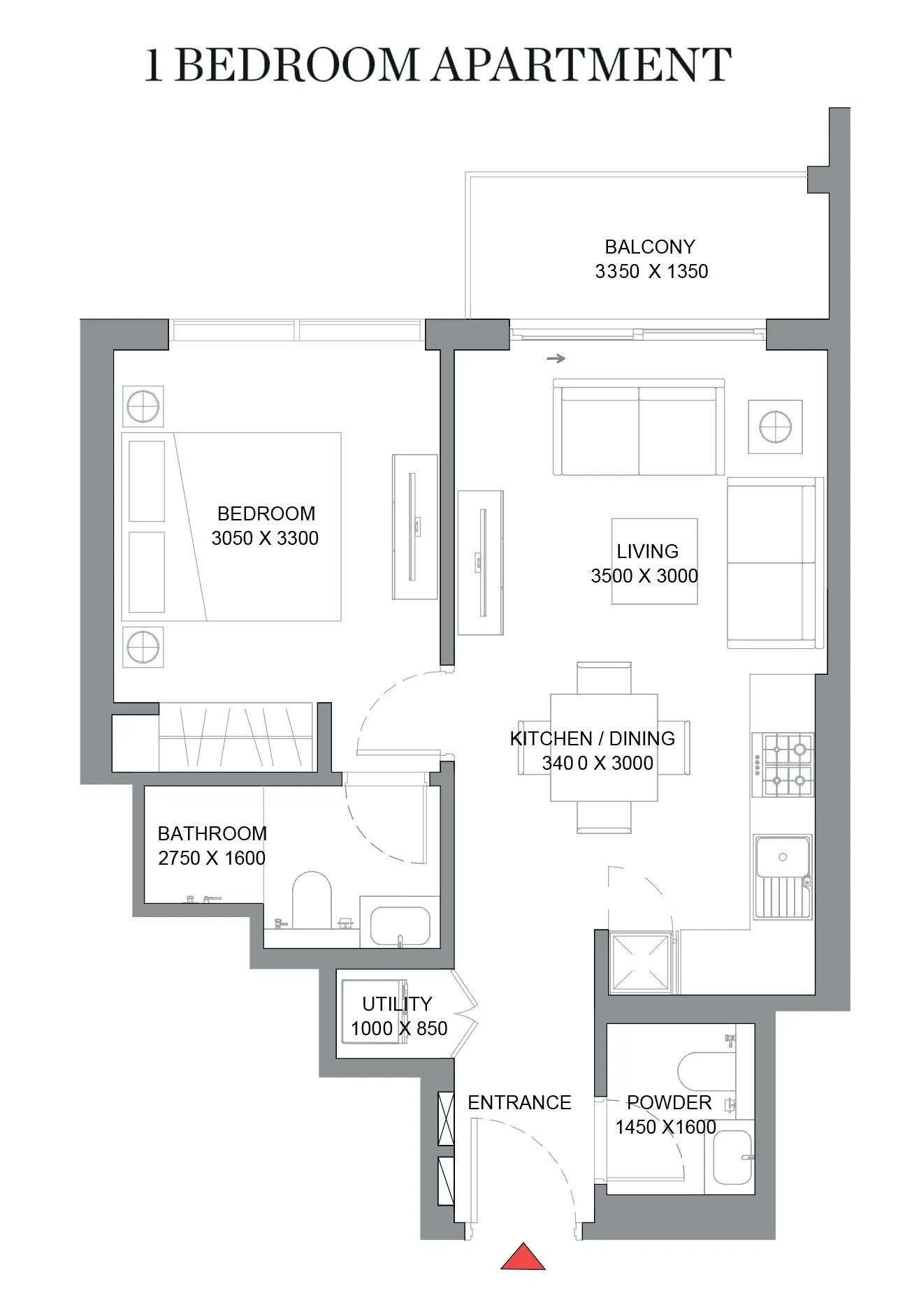 1 bedroom